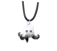 Gatuida Collier Pendentif Pieuvre Steampunk en Métal Solide Taille Mini Design Océanique Mythique Unique Présent d'Anniversaire ou Costume d'Halloween pour Femmes et Filles