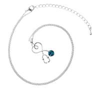 Gatuida Collier Pendentif Stéthoscope en Alliage, Pendentif Cœur Créatif Bleu, Bijou de Cou Délicat pour Femmes, Présent pour Médecin, Infirmière et Étudiante, Chaîne de Clavicule