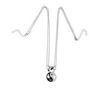 Gatuida Collier Pendentif Style Yin Yang Assorti pour Couple avec Pendentif Tai Ji Alliage