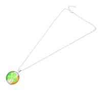 Gatuida Collier Pendentif Trèfle à Quatre Feuilles en Verre Cristal Bijou Délicat pour Femmes Décoration Saint-Patrick Accessoire Élégant pour Fêtes et Présents