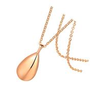 Gatuida Collier Pendentif Urne Cendres Forme Goutte Eau Rose Doré avec Diffuseur Parfum Aromathérapie pour Femme et Homme Accessoire Essentiel Anti-stress avec Chaîne