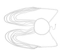 Gatuida Collier Ras du Cou Perles Imitation Chaîne de Corps Multicouche pour Femmes et Filles Assorti pour Mariages Fêtes et Événements