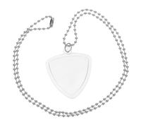 Gatuida Collier Transparent Porte-médiators Triangulaire Longue Chaîne, Étui Portable pour Guitare Acoustique et Basse, Accessoire Rangement Médiators pour Ukulélé - Concert et Voyage