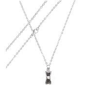 Gatuida Collier Urne pour Chien Acier Inoxydable Pendentif Cendres Animaux Petit Mémoire Portatif