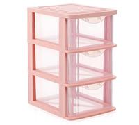 Gatuida Colonne Tiroir Rangement en Plastique Transparent PP, Boîte de Rangement de Bureau Pratique et Résistante aux Chutes pour Cosmétiques Bureau