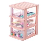 Gatuida Colonne Tiroir Rangement en Pp Transparent pour Bureau, Boîte de Rangement Cosmétique Pratique et Ordonnée Design Simple et Fonction Anti-poussière