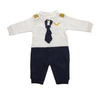 Gatuida Combinaison bébé sur le thème du capitaine d'aviation,