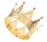 Gatuida Couronne D’Anniversaire pour Fille en Matériau Sûr Couronne Décorative Dorée Légère Accessoire de Fête D’Anniversaire et Cosplay pour Petite Fille Coiffe Ronde Élégante