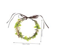 Gatuida Couronne de Feuilles Cosplay Verte Unisexe en Fibre Légère Bandeau Costume Elfe Roi Cérémonie Photo Théâtral Taille Unique