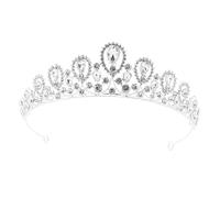 Gatuida Couronne de Mariée Rhinestone Diadème Décoratif Élégant Accessoire de Mariage et Fête Tiare Métallique Résistante pour Événements Spéciaux et Performances