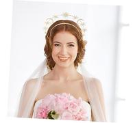 Gatuida Couronne Étoile et Lune Bandeau Tiare Accessoire de Mariage Élégant et Stable