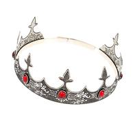 Gatuida Couronne Vintage pour Homme Diadème Roi Décoré de Strass Accessoire Cosplay et Fête Carnaval Stable et Résistant