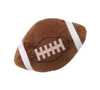 Gatuida Coussin Décoratif de Rugby en Peluche 28 Cm, Oreiller Moelleux Ballon de Football Américain, Coussin Canapé Sport pour Fans, Présent Anniversaire, Housse Amovible Lavable