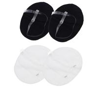 Gatuida Coussinet Anti-transpiration Confortable en Polyester 4 Pcs Transparent et Noir Tailles Uniques Absorbant Sueur pour Aisselles Usage Quotidien