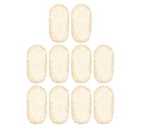 Gatuida Coussinet de Pont D'instrument en Peau de Mouton Beige, Pack de 10pcs, Protection L'humidité pour Violon, pour Répétitions et Concerts