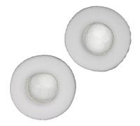 Gatuida Coussinets Oreille Remplaçables Rond Mousse Haute Densité Housses Protection Casque Audio pour Confort Amélioré Et Isolation Acoustique Blanche