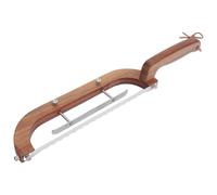 Gatuida Couteau à Réglable en Bois et Acier Inoxydable, Coupe Nette | Lame Dentée Double, Manche Long Antidérapant, Verrouillage D’épaisseur, pour Sourdough et Pâtisseries