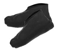 Gatuida Couvre Chaussures Pluie Silicone Réutilisables Antidérapants et Imperméables Protection pour Chaussures de Course Jardinage et Camping Noir