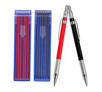 Gatuida Crayon Charpentier Automatique Multi-usage avec Recharges Noir et Rouge Crayon de Chantier Professionnel pour Dessin et Marquage Portable