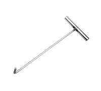 Gatuida Crochet De Regard En Acier Inoxydable 38 Cm × 12 Mm, Crochet De Levage Robuste Pour Couvercle Plaque D’égout, Outil Multifonction Pour Porte Enroulable Et Égout, Levier Léger Et Compact