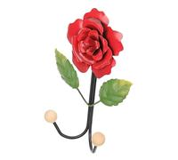 Gatuida Crochet Mural Forme de Rose Rouge Support Pratique pour Clés Vêtements et Accessoires de Salle de Bain Crochet Auto Adhésif Décoratif pour Rangement à