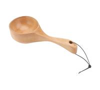 Gatuida Cuillère à Long Manche pour Eau et Thé Louche Japonaise Polyvalente pour Sauna Cuisine et Service Design Naturel avec Corde de Suspension