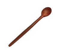 Gatuida Cuillère de Teck Naturelle pour Cuisine Ustensile de Cuisson à Long Manche Service de Table Sûr et Confortable pour Maison et Restaurant