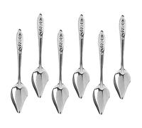 Gatuida Cuillères en Acier Inoxydable pour Perroquets 6Pcs Fournitures pour Oiseaux Cuillères Multifonctions Nourrissage Pratique Acier Inoxydable à pour Perroquets Lot de 6