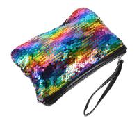 Gatuida de Maquillage à Paillettes Qui Change Bourse d'embrayage Étui de Maquillage de Maquillage à la Mode Trousse de Maquillage de Voyage Petite Trousse de Maquillage Pochette