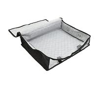 Gatuida de Rangement Organisateur Sous Lit Non Tissé Respirant Grand Volume pour Vêtements et Noir Compact avec Fenêtres Transparentes