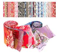 Gatuida de Tissus en Coton Design Japonerie Lot de 40 Pièces Bandes Résistantes Rupture pour Couture et Patchwork pour Travaux de Quilting et Création de Paquet
