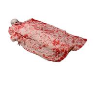 Gatuida Décoration Halloween Extérieure Effrayante Corps Mort Lumineux avec Yeux LED et Activé Accessoire Réaliste pour Scènes Horreur et Fêtes Terrifiantes