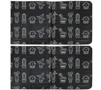 Gatuida Déflecteur Anti-éclaboussures D'huile 2 Pièces Noir en Aluminium Résistant Isolation Thermique Cuisson la Cuisine Pratique Nettoyage Facile