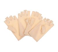 Gatuida Demi Doigts Anti UV Élastiques en Silicone pour Cyclisme d'Été et Activités de Plein Air Protection Solaire Respirante 2 Paires Taille Unique Unisexes