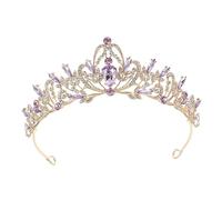 Gatuida Diadème Rhinestones pour Mariage Couronne de Mariée Accessoire de Cheveux Éblouissant pour Fêtes et Banquets