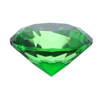 Gatuida Diamant Décoratif Artificiel en Cristal 60mm Vert pour Mariage et | Ornement de Forme Diamant, Style Unique et Beau Design, pour Fête Nuptiale, Chambre, Table, Présent