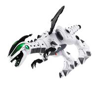 Gatuida Dinosaur Électrique avec Pulvérisation de Brume Décoration de Bureau Créative Robotique Marcheur pour Garçon Fille Résistant et Décoratif Grand Modèle Blanc