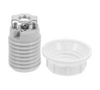 Gatuida Douille de Lampe en Céramique E14 Filetée Support de Plafonnier en Porcelaine Résistant Douille pour Ampoule à Suspendre Kit de Lampe à Monter Soi-Même Luminaire Électrique