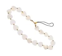 Gatuida Dragonne Smartphone Élégante Perles Imitation Cœur Chaîne De Téléphone Portable Multifonction Charm Porte-clés Pour Bracelet Main Et Porte