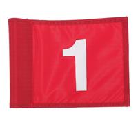 Gatuida Drapeau De Golf Numéroté 1 Rouge En Nylon Solide Accessoire D’entraînement Golf Drapeau De Pelouse Pratique Du Putting Et Jeu Court En Extérieur