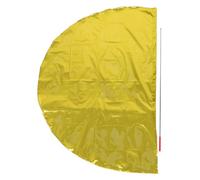 Gatuida Drapeaux Performance en Tissu Or Semi-circulaire avec Acier Inoxydable, Résistant la Décoloration, Danses D'adoration et Événements Sportifs