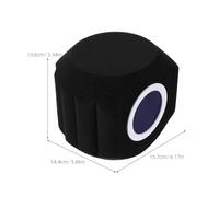 Gatuida Écran D’Isolation Acoustique pour Microphone D’Enregistrement Filtre Anti-Bruit en Mousse Absorbante Bleue Bonnette Anti-Vent pour Studio Podcast et Voix Off Accessoire Micro