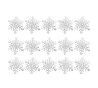 Gatuida Écussons Thermocollants Flocons de Neige 15 Pcs 6,5 X 6,5 Cm, Patchs Brodés Hiver pour Vêtements, Paquet, Sweats à Capuche, Jeans - Décorations DIY et Réparation Textile