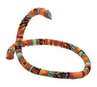 Gatuida Élastique à Cheveux Dreadlocks Ethnique Flexible Spirale Jaune, Accessoires pour Tresses Réutilisables, Corde à Cheveux Bohème pour Queue de Cheval, Coiffure Chignon et Dreadlocks