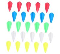 Gatuida Empennages De Flèches De Goutte d'eau 1,75 Pouces en Caoutchouc 50 Pièces Accessoires De Tir à l'arc pour Maintien D'équilibre Conditions Météorologiques Variées