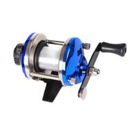 Gatuida Enrouleur de Ligne de Pêche Bobineur Réglable 3,5 1 0,28mm 50 M | Structure Compacte en Abs, Fer et Caoutchouc, Serrage Ajustable, pour Fil de Pêche, Couleur Bleue