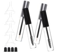 Gatuida Ensemble 12 Tubes Vides 10 Ml Transparent pour Mascara et Eyeliner, Entonnoirs Inclus, Bouchons Noirs et Blancs, Accessoires Maquillage pour Usage Voyage et Professionnel