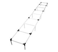 Gatuida Ensemble D'agilité pour Chiens 1 Kit Portable Échelle Ajustable 3,35 M, Haies et Accessoires en Plastique, Équipement d'exercice Sportif Intérieur et Extérieur pour Entraînement