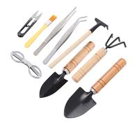 Gatuida Ensemble de 10 Outils de Jardinage pour Plantes Succulentes, Mini Pelle, Pince, Brosse, Pulvérisateur, Accessoires Portables en Matériau Robuste, Kit Manuel pour Plantation