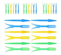 Gatuida Ensemble de 15 Outils de Jardinage pour Garçon et Filles Mini Planteuse en Plastique, Semoir de Jardin Widger pour Semis Précis, Couleur Jaune Vert Bleu, Outil de Plantation
